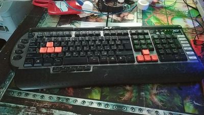 Лот: 13994258. Фото: 1. Клавиатура A4Tech X7-G800MU Black-Silver... Клавиатуры и мыши