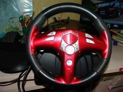Лот: 2137662. Фото: 1. Руль genius trio racer ff для... Рули, джойстики