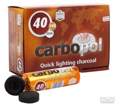 Лот: 12994375. Фото: 1. Уголь для кальяна Carbopol. Аксессуары и запчасти для кальянов