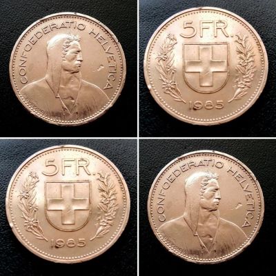 Лот: 10334828. Фото: 1. Монета 5 франков. Швейцария, 1985... Европа