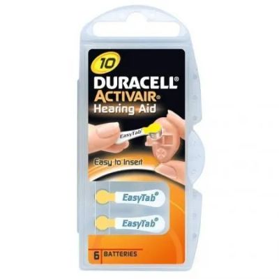 Лот: 22145052. Фото: 1. Элем.пит.DURACELL DA10/6BL ActiveAir... Батарейки, аккумуляторы, элементы питания