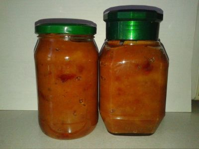 Лот: 6878189. Фото: 1. Джем яблочно-сливовый (густой... Домашние заготовки