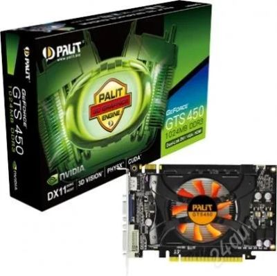 Лот: 2169796. Фото: 1. Видеокарта PCI-E 1Gb Palit GTS450... Видеокарты