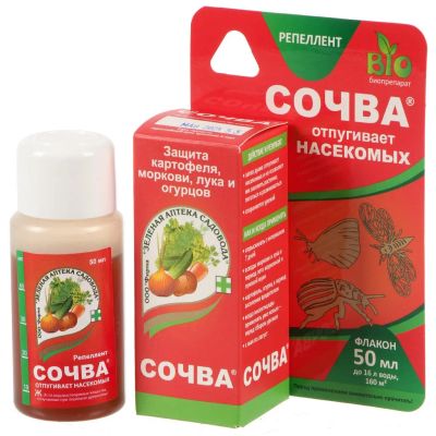 Лот: 25394951. Фото: 1. Репеллент Сочва, 50 мл, от комплекса... Средства от насекомых и грызунов