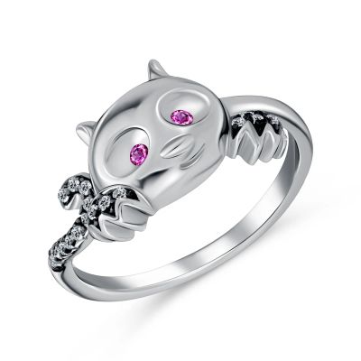 Лот: 23788425. Фото: 1. Серебряное кольцо с фианитами... Кольца, перстни