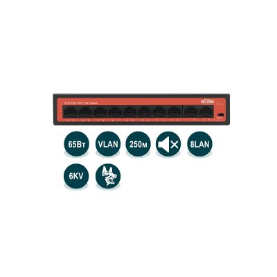 Лот: 19075445. Фото: 1. PoE коммутатор Wi-Tek WI-PS210H. Коммутаторы