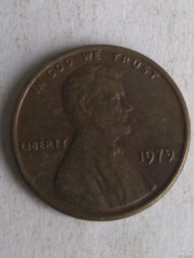 Лот: 13391322. Фото: 1. 1 цент 1979 без букв. Америка