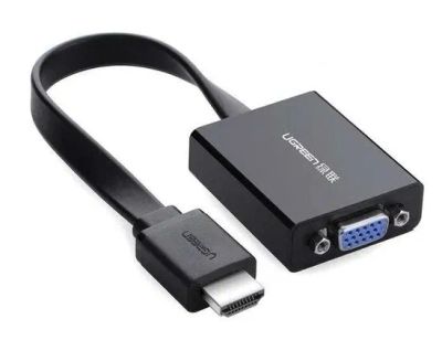 Лот: 20036389. Фото: 1. Переходник HDMI(M)-VGA(F) UGREEN... Шлейфы, кабели, переходники