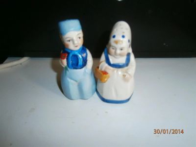 Лот: 3661718. Фото: 1. Винтажные Солонка и перечница... Фарфор, керамика