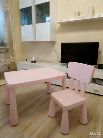 Лот: 14550056. Фото: 1. Детский стол и стул IKEA. Столики, стулья, парты