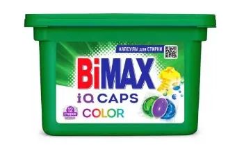Лот: 19925078. Фото: 1. Капсулы BIMax автомат Color, 12... Бытовая химия