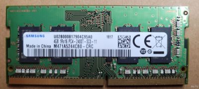 Лот: 18329436. Фото: 1. SoDIMM DDR4 PC2400 Samsung. Оперативная память