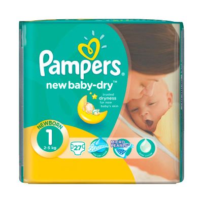 Лот: 11357738. Фото: 1. Pampers подгузники New Baby Dry... Детская гигиена