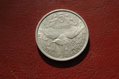 Лот: 25820576. Фото: 1. Новая Каледония 5 франков 1952г. Австралия и Океания