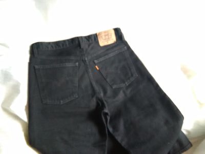 Лот: 9425981. Фото: 1. джинсы levis' strauss черные USA... Брюки, джинсы, шорты