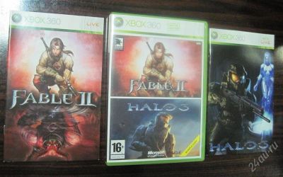 Лот: 1598948. Фото: 1. Игры XBOX 360 HALO 3, Fable II... Игры для консолей