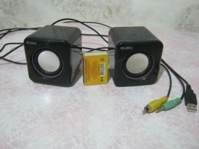 Лот: 20994221. Фото: 1. Компьютерные колоночки USB sven. Акустические системы