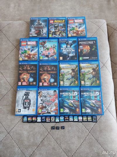 Лот: 15584553. Фото: 1. 29 Картриджей Ps Vita + 3 карты... Игры для консолей