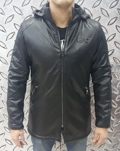 Лот: 12244317. Фото: 1. Кожаная куртка Armani мужская... Верхняя одежда