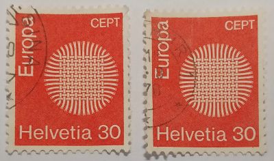 Лот: 25304327. Фото: 1. Марки_Швейцария, 30 Ct.- сентиме... Марки