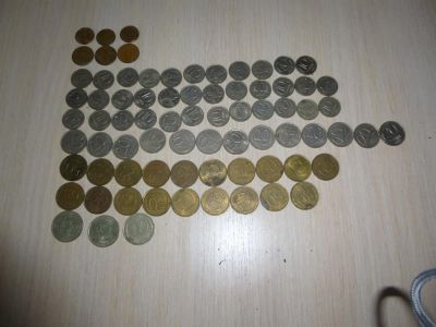 Лот: 3347872. Фото: 1. монеты 1991-1993 75 штук. Россия после 1991 года