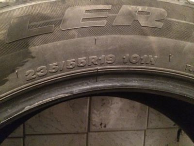 Лот: 5382951. Фото: 1. Bridgestone 235/55 r19. Шины
