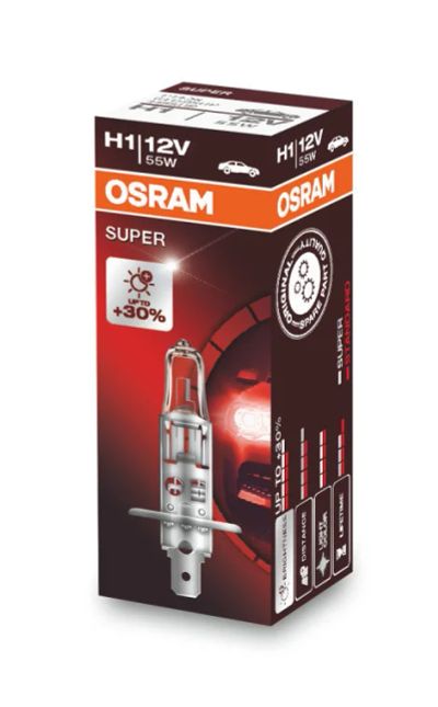 Лот: 11304724. Фото: 1. Osram H1 Super 64150SUP. Оптика и освещение