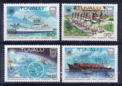 Лот: 2219485. Фото: 1. тувалу 1983 техника. Марки