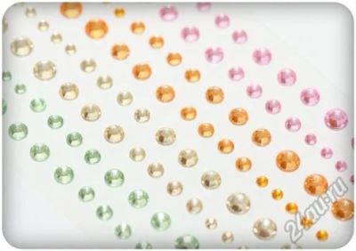 Лот: 5796193. Фото: 1. Клеевые камушки, 120 шт, 4 цвета... Скрапбукинг