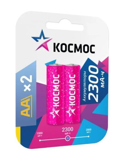 Лот: 22147446. Фото: 1. AKK КОСМОС R6 AA Hi-MH (2300mAh... Батарейки, аккумуляторы, элементы питания