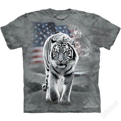 Лот: 2841679. Фото: 1. Футболка "Patriotic Tiger" (США... Футболки, поло
