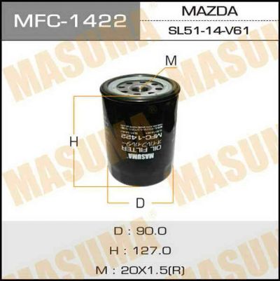 Лот: 14321620. Фото: 1. Masuma MFC-1422 Фильтр масляный... Расходные материалы
