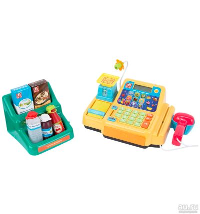 Лот: 10145964. Фото: 1. Игровой набор S+S Toys Касса с... Конструкторы