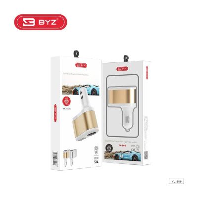 Лот: 22147307. Фото: 1. АЗУ BYZ YL-805 2 USB 5V-3,1A+доп... Зарядные устройства, блоки питания, адаптеры сетевые для смартфонов