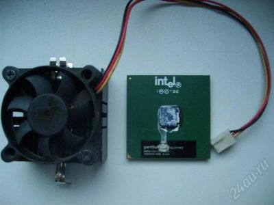 Лот: 355859. Фото: 1. PIII 800MHz Socket 370+охлаждение... Процессоры