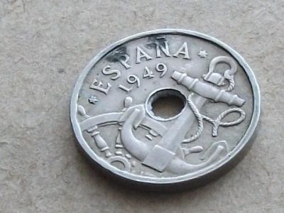 Лот: 14949510. Фото: 1. Монета 50 сентимо Испания 1949... Европа