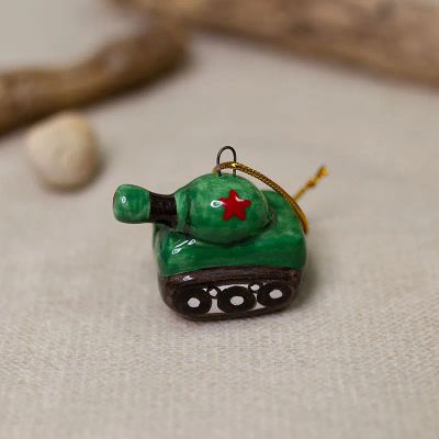 Лот: 25735321. Фото: 1. Елочная игрушка Ярославская Керамическая... Гирлянды, шарики, новогодние аксессуары