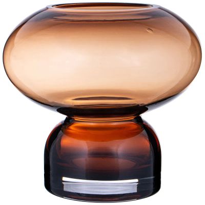 Лот: 22327940. Фото: 1. Ваза Darte amber (15х15х14 см). Вазы