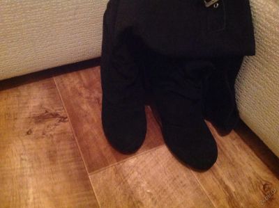Лот: 4125539. Фото: 1. Сапоги замшевые новые по стельке... Сапоги