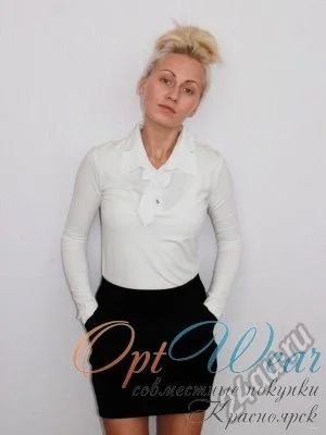 Лот: 5611093. Фото: 1. Белая блузка 42-44р-р, новая с... Блузы, рубашки, водолазки
