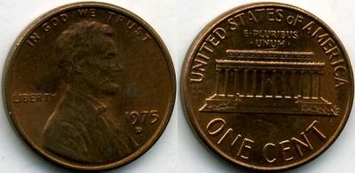Лот: 10949465. Фото: 1. 1 цент США 1971г. S / Линкольн. Америка