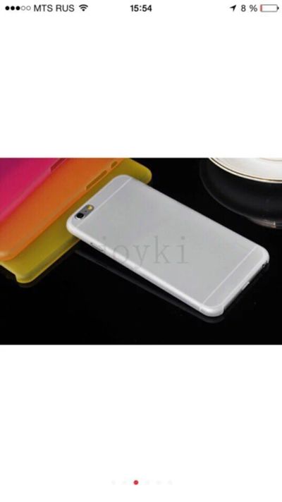 Лот: 5372237. Фото: 1. Тонкий матовый чехол для iPhone... Чехлы, бамперы