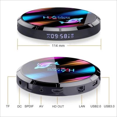 Лот: 17181776. Фото: 1. Приставка Tv box H96 max x3, 4... Медиаплееры