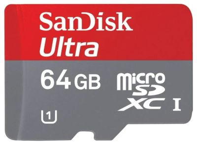 Лот: 6122911. Фото: 1. SanDisk Ultra microSD 64gb Class... Карты памяти