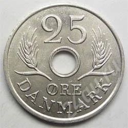 Лот: 360163. Фото: 1. Дания. 25 оре 1967г. (2). Европа