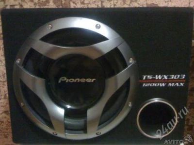 Лот: 2102389. Фото: 1. Сабвуфер Pioneer TS-WX 303 1200w. Сабвуферы