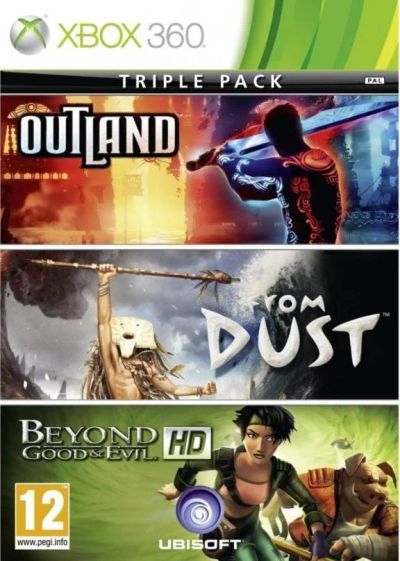 Лот: 10592632. Фото: 1. Outland + From Dust + Beyond Good... Игры для консолей