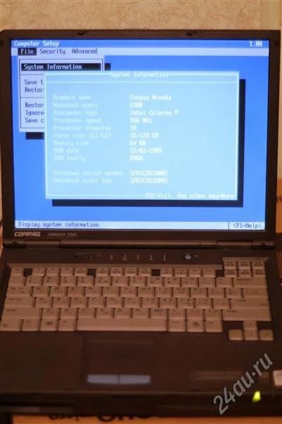Лот: 2626160. Фото: 1. Ноутбук Compaq Armada V300. Ноутбуки