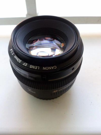 Лот: 4362035. Фото: 1. Объектив CANON EF 50 mm f/1.4... Объективы