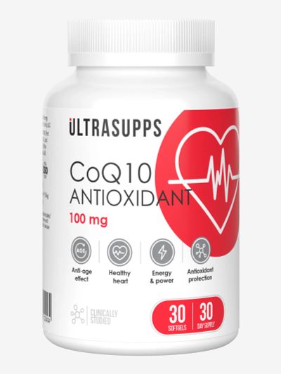 Лот: 25686803. Фото: 1. Коэнзим Q10 Ultrasupps, 30 шт... Другое (спортивная одежда)